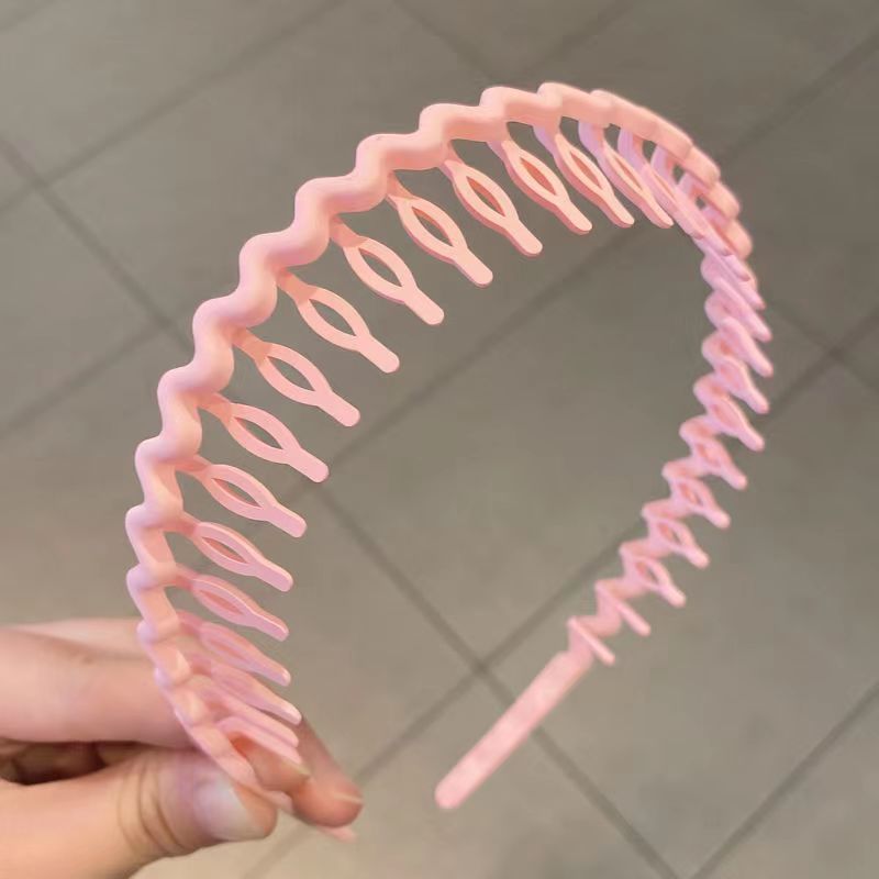 Cài tóc răng dài lượn sóng nhỏ bọc vải nhung nhiều màu phong cách thời trang trẻ trung CA38