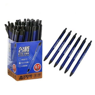Hộp 40 cây bút bi bấm aodemei a2 6119 ngòi 0.7mm