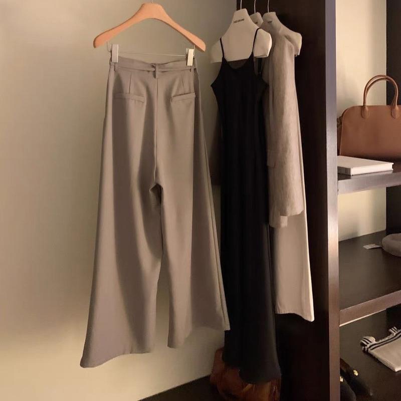 Quần Vải Suông Kèm Đai