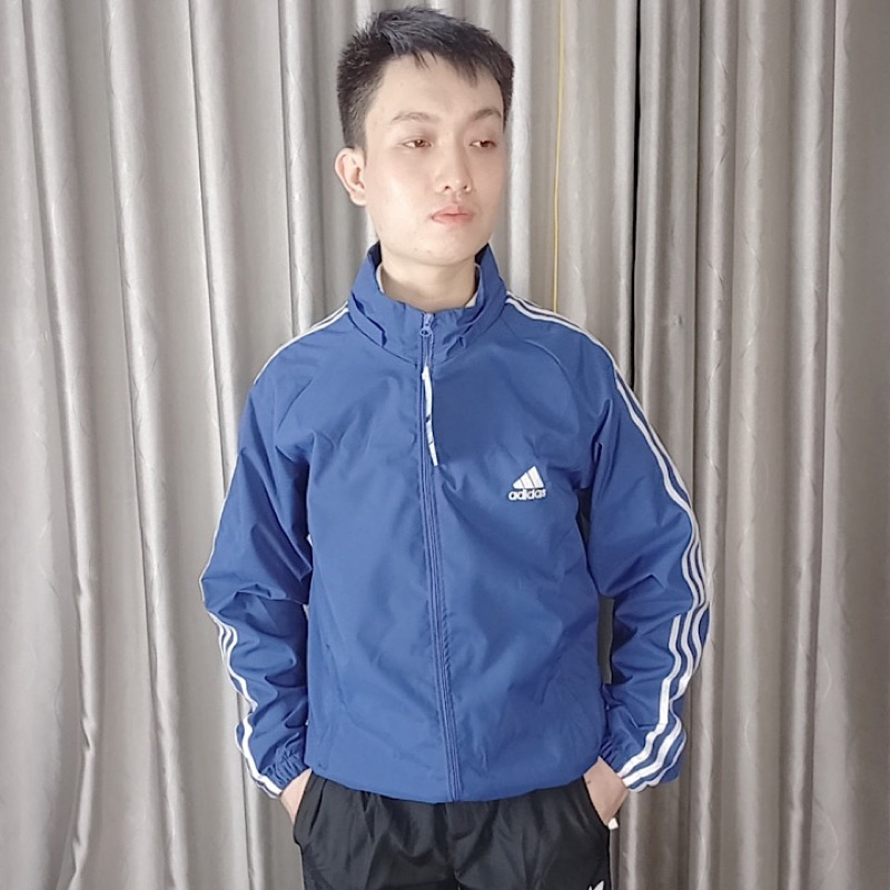 Áo Khoác Gió Phối Viền Kẻ Sọc 2 Lớp Dày Dặn A12