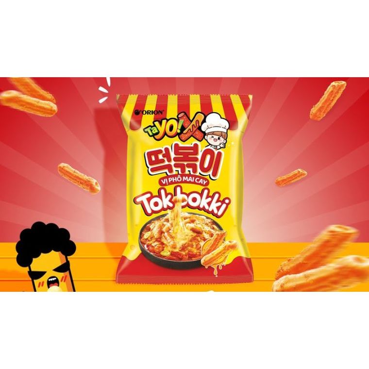 Snack Tayo! X vị Phomai cay Tokbokki gói 60gr