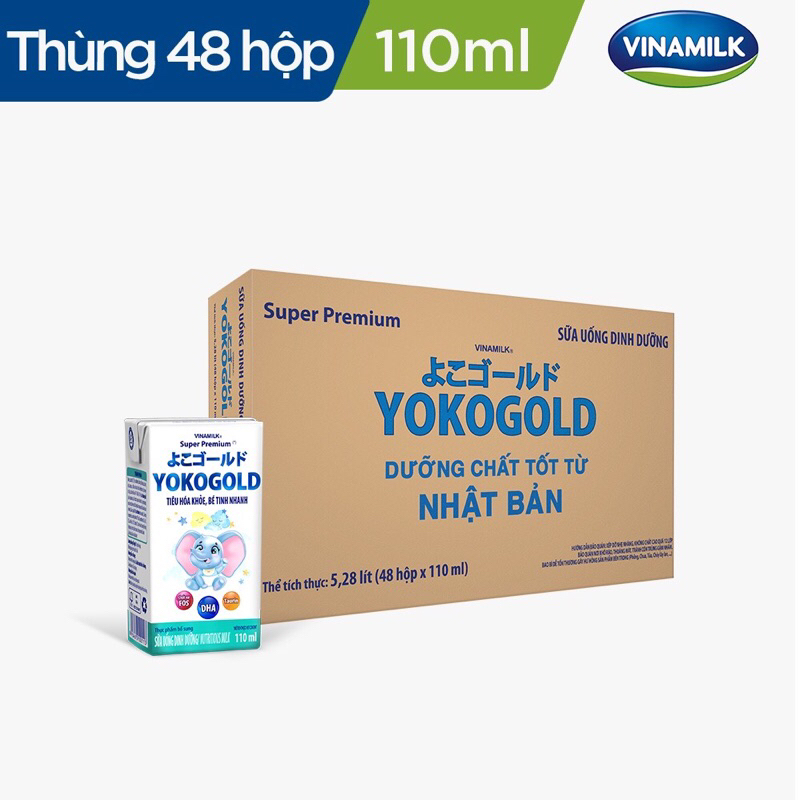 Thùng 48H Sữa pha sẵn Yoko gold 110ml