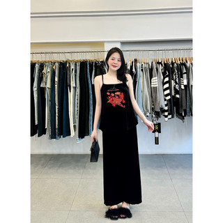 Set bộ nhung the hai dây thêu cá xinh iu