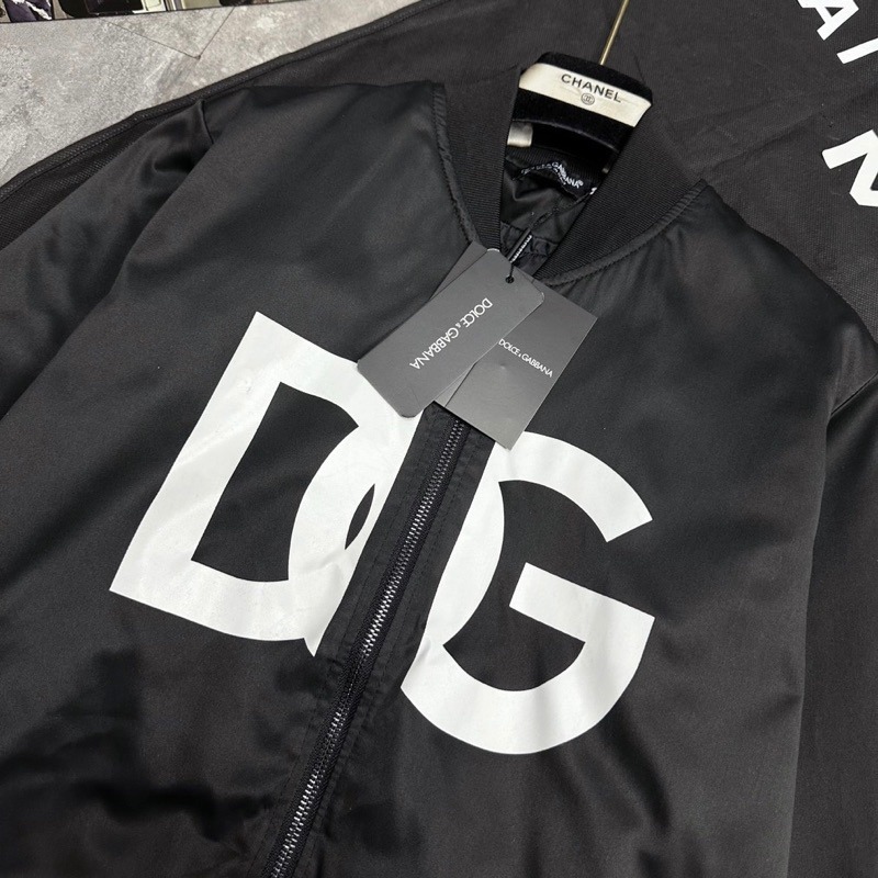 Áo khoác Gió Họa Tiết D.G Trước Ngực . Áo khoác Bomber Nam Nữ Siêu Cấp