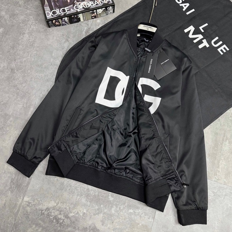 Áo khoác Gió Họa Tiết D.G Trước Ngực . Áo khoác Bomber Nam Nữ Siêu Cấp