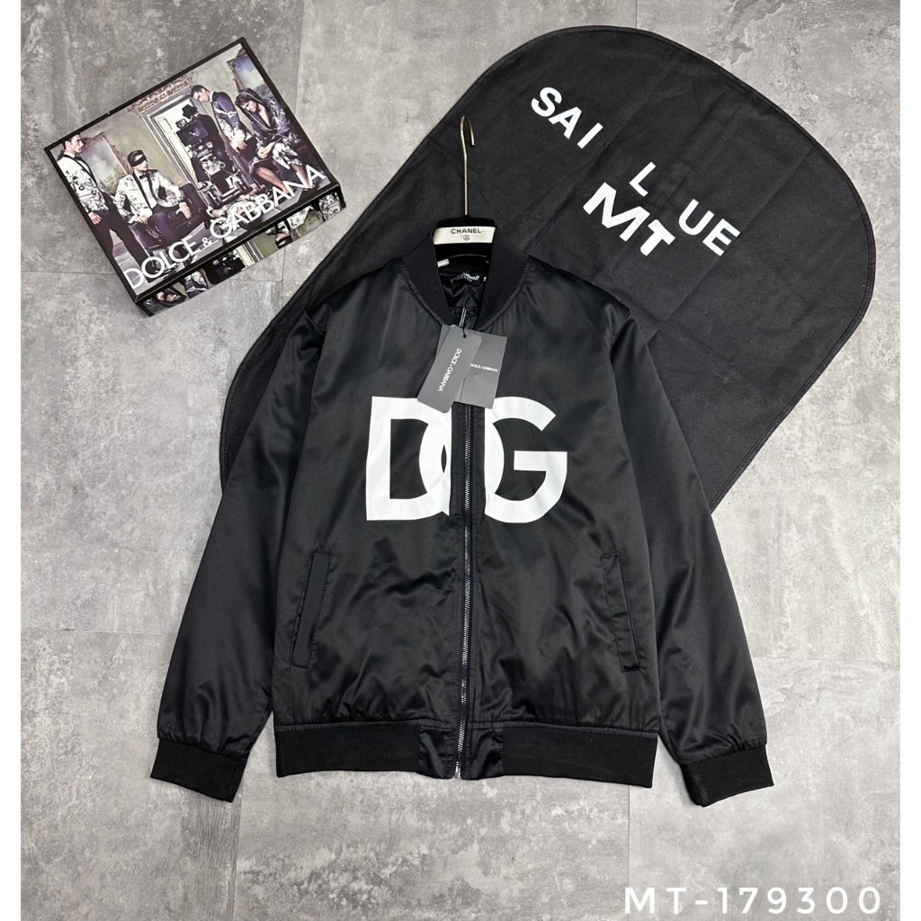 Áo khoác Gió Họa Tiết D.G Trước Ngực . Áo khoác Bomber Nam Nữ Siêu Cấp