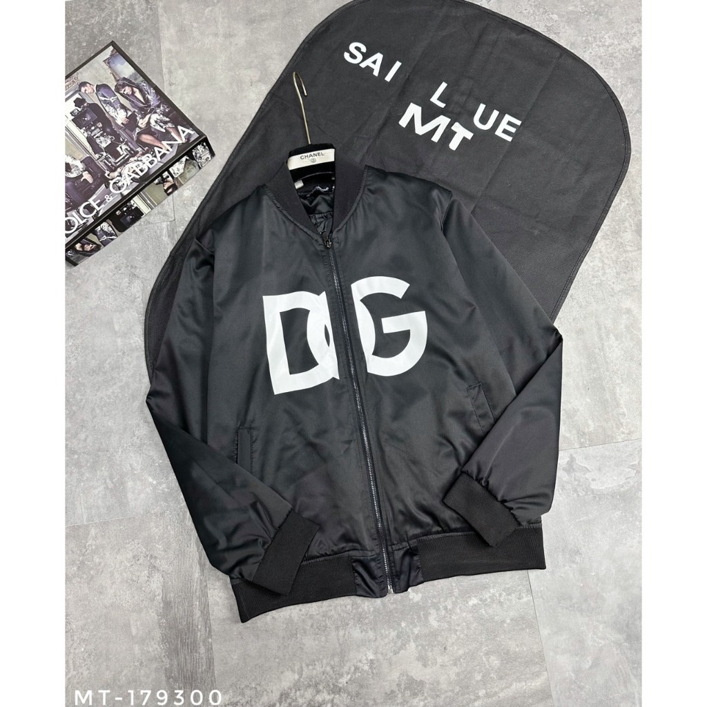 Áo khoác Gió Họa Tiết D.G Trước Ngực . Áo khoác Bomber Nam Nữ Siêu Cấp