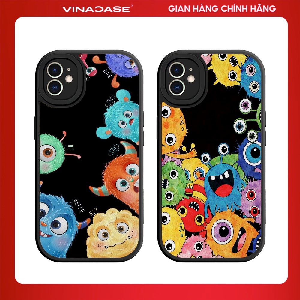 Ốp lưng Vina Case Iphone 6S/6 Plus/7G/8G/X/Xs/11/12/....dẻo cạnh vuông Pro Camera hình Icon hoạt hình