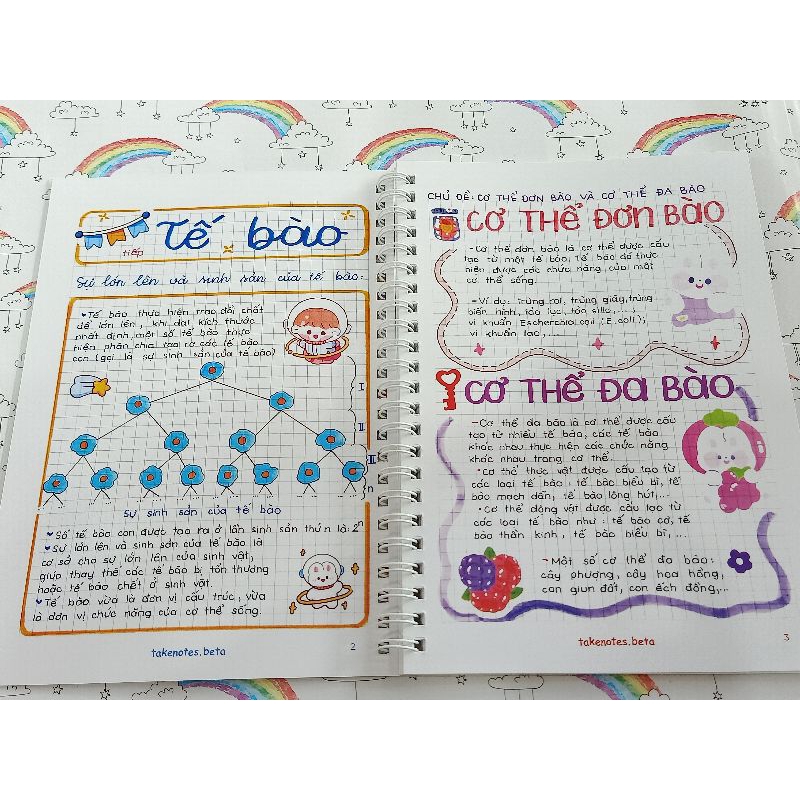 Sổ lò xo Takenote Lý - Hoá - Sinh