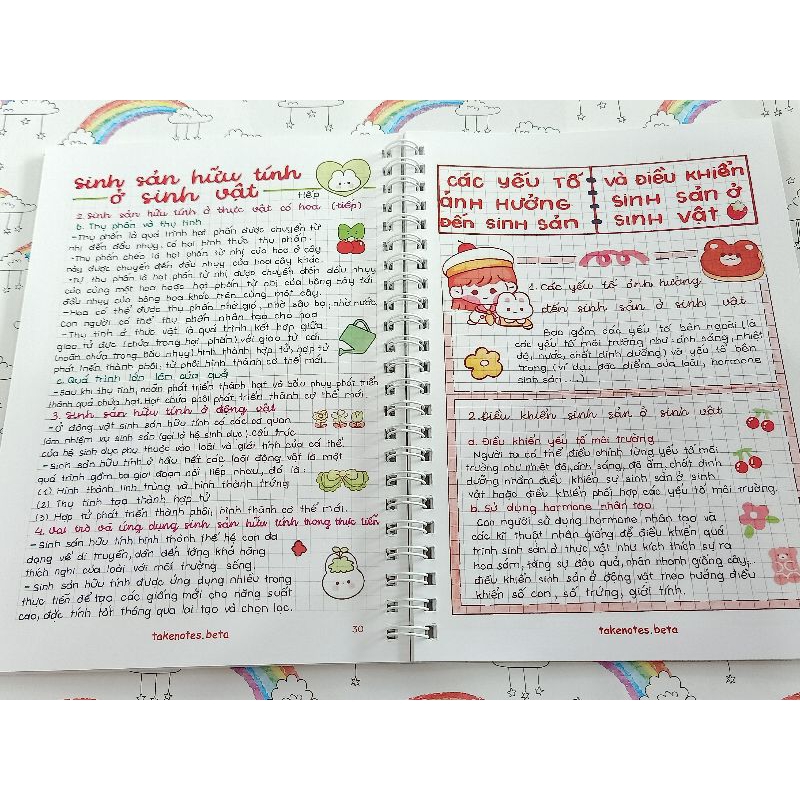 Sổ lò xo Takenote Lý - Hoá - Sinh