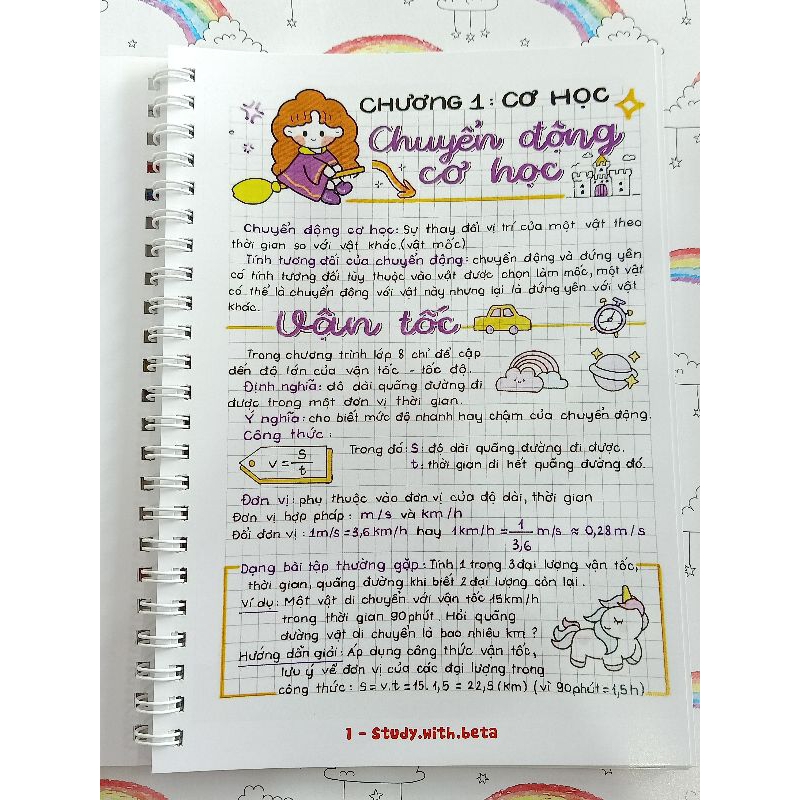 Sổ lò xo Takenote Lý - Hoá - Sinh