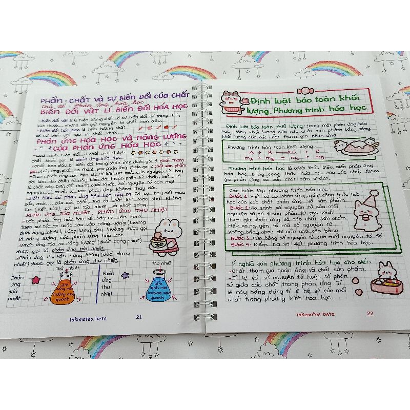 Sổ lò xo Takenote Lý - Hoá - Sinh