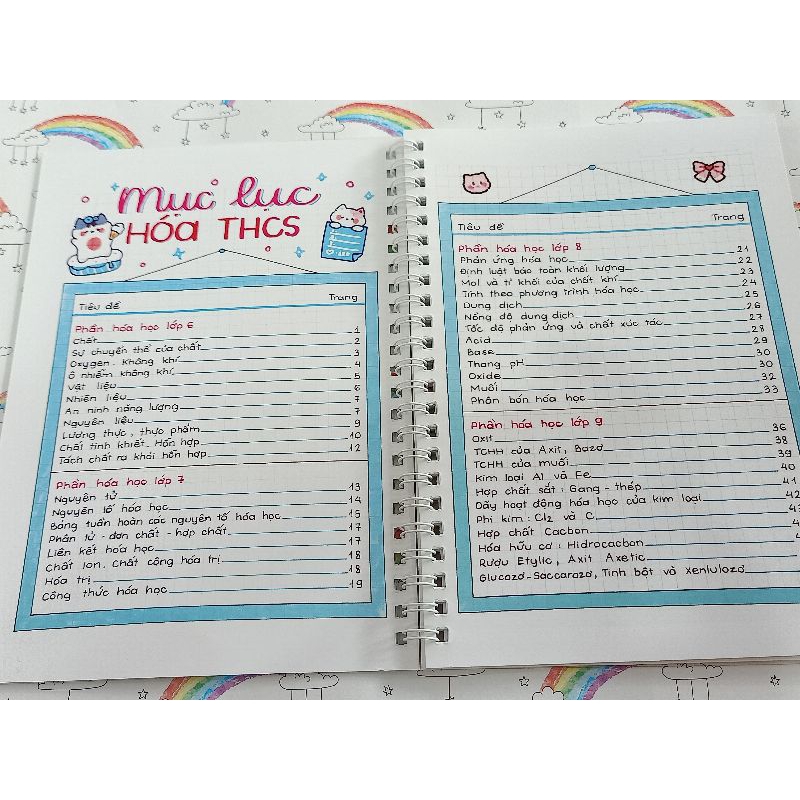 Sổ lò xo Takenote Lý - Hoá - Sinh