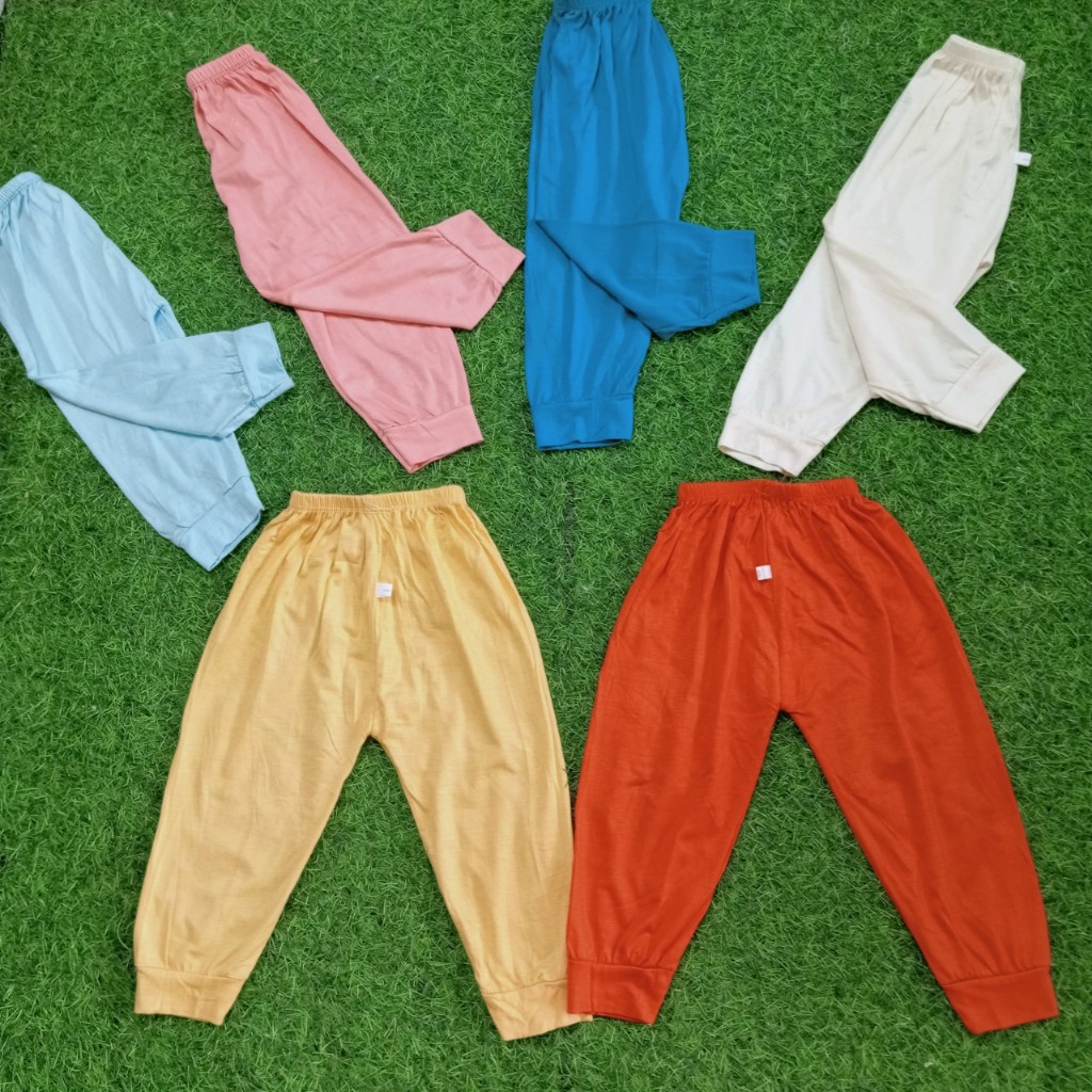 Quần Dài Thun Lạnh Minky Moon Không Họa Tiết Cho Bé Trai Bé Gái