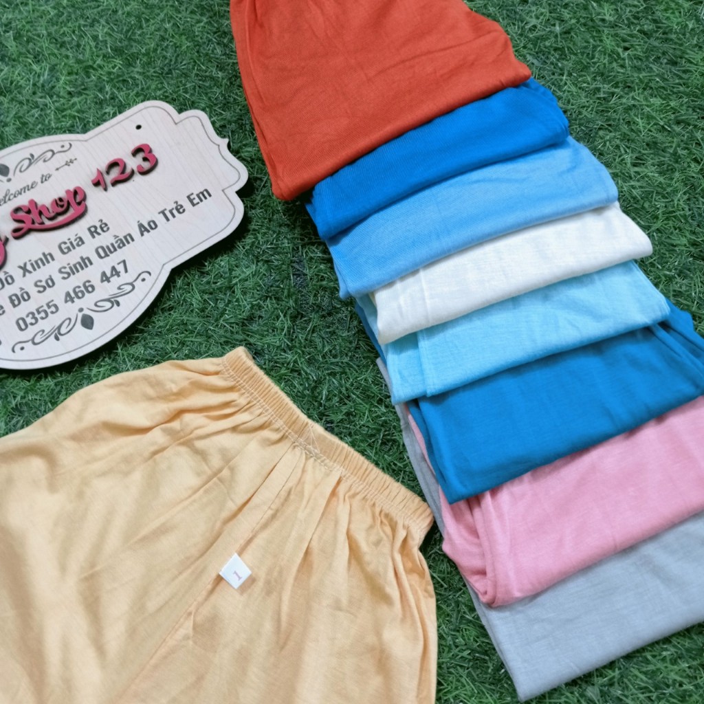 Quần Dài Thun Lạnh Minky Moon Không Họa Tiết Cho Bé Trai Bé Gái