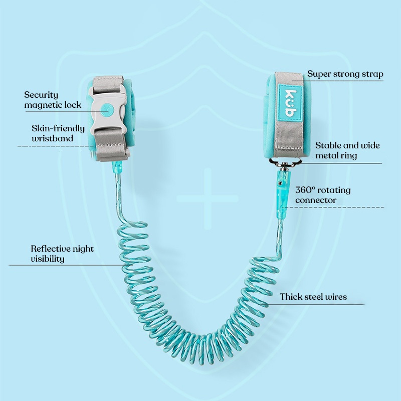 Dây đeo tay chống thất lạc KUB, dây đeo tay dẫn trẻ em, dây đeo tay giữ trẻ em, dây đeo tay chống thất lạc cho bé