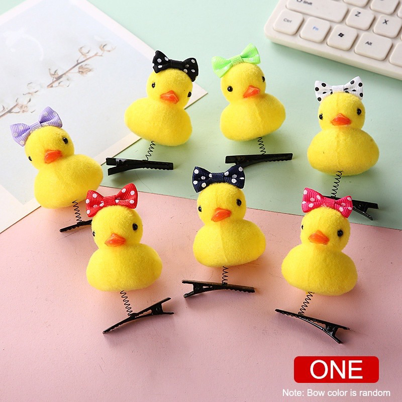 Kẹp Tóc Mái Hình Vịt,Gà Vàng Nhỏ Xinh Xắn Dễ Thương Cho Con Gái