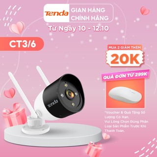 Camera Wifi Ngoài Trời Tenda CT3/CT6 Độ Phân Giải 1080P/2K - Hãng phân phối chính thức