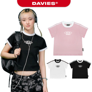 Áo baby tee DAVIES local brand nữ kẻ sọc nhiều màu thun cotton co giãn dễ phối JS| D32-T4