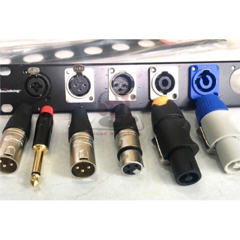 Thanh gắn jack tủ máy âm thanh 8 lỗ 12 lỗ ,thanh cáp line