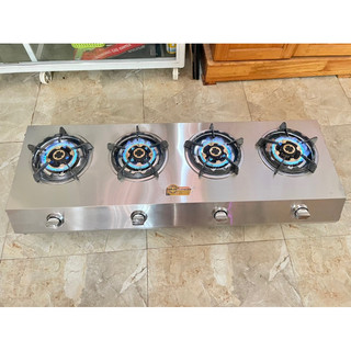 Bếp gas 4 họng cao cấp ( đầu đốt đồng nguyên khối ) RH304Q