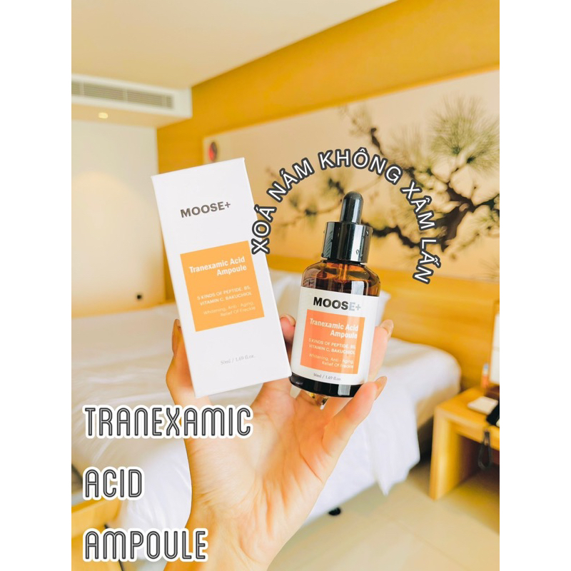 Serum nám moose tranexamic acid ampoule Moose+ hạn dùng 2026  trắng da mờ nám cấp ẩm