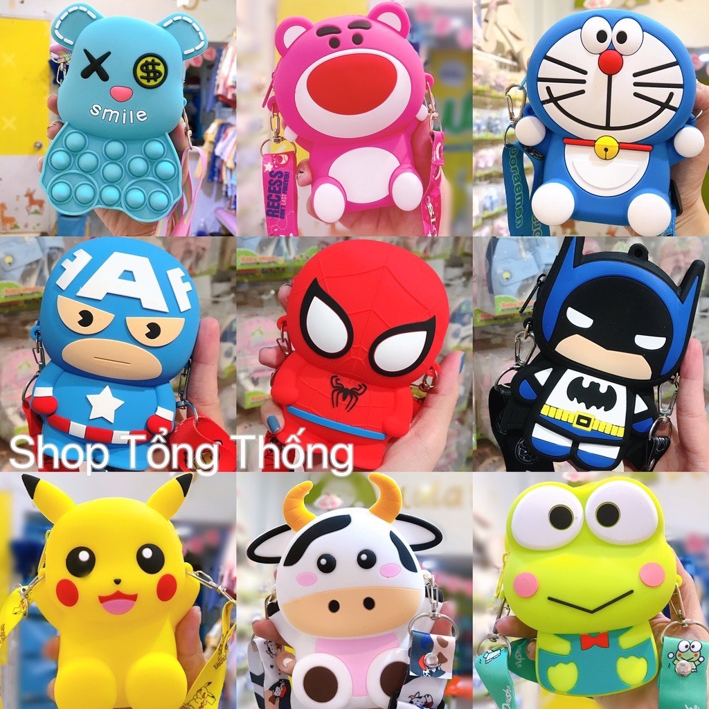 Quà tặng MAMOGOM nhiều loại Vali balô gấu Du lịch có bánh xe siêu nhẹ hình gấu đáng yêu bền đẹp nhựa cao cấp