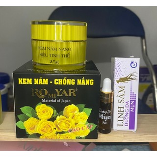 Combo 1 hủ nám vàng 25g và 1 típ serum chấm mụn linh sâm 24h 5ml