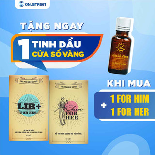 Combo lib for him và charm for her tặng 1 tinh dầu