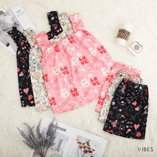 [O] VIBES Đồ bộ 2 dây Lụa Gấm cao cấp Lovely Straps Set