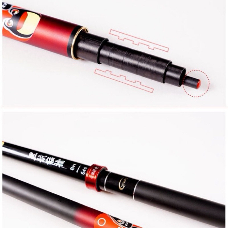 Cần Câu Tay Câu Đơn Câu Đài 6H Quỷ Vương chuyên săn hàng tặng Nhẫn và Ngọn phụ