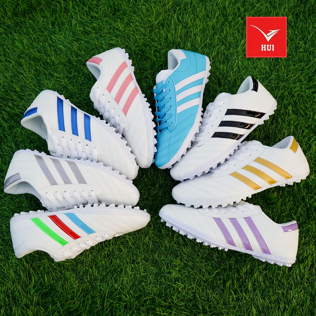 Giày Bóng Đá Wika 3 Sọc Tặng [Bình Xịt Khử Mùi + Tất Dệt Kim + Băng cuốn cổ chân]