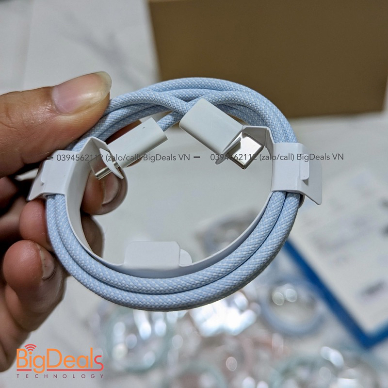 Cáp type C to typ C ✔️ chất liệu dù,✔️  zin nhà táo 1M, BigDeals VN ✔️