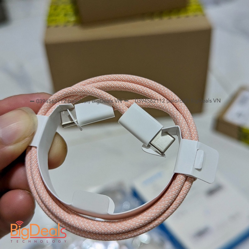 Cáp type C to typ C ✔️ chất liệu dù,✔️  zin nhà táo 1M, BigDeals VN ✔️