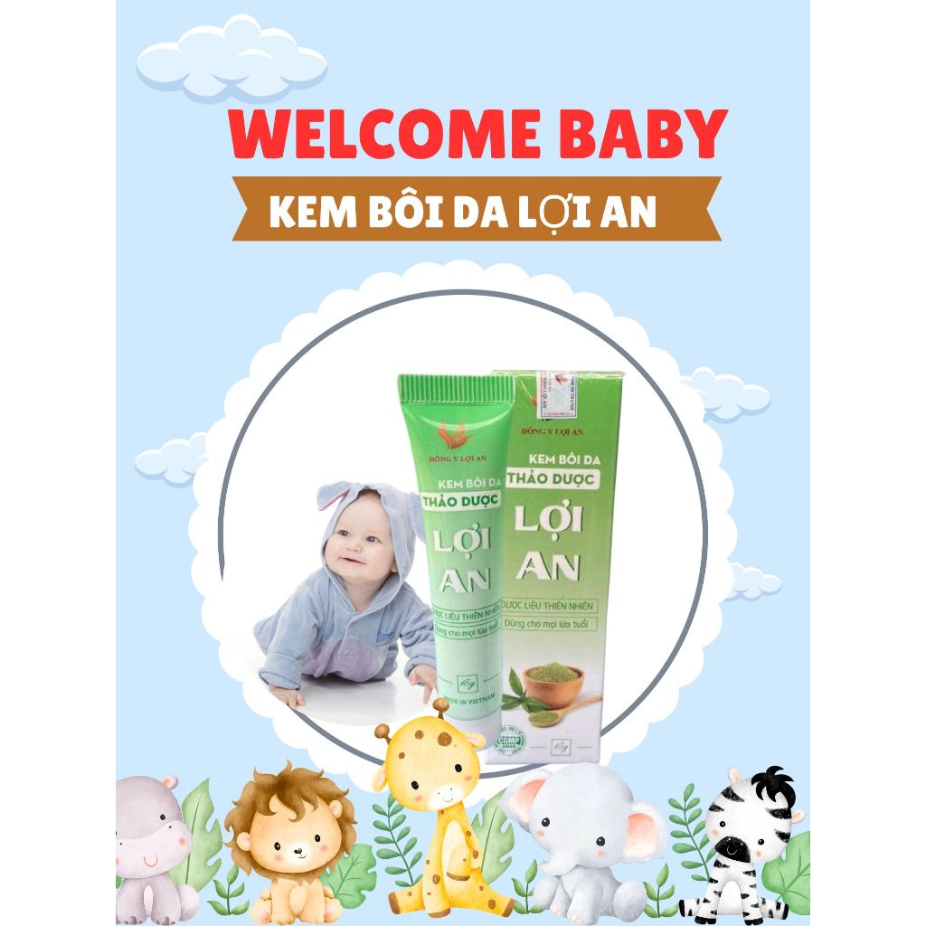 Combo Sữa Tắm Gội Thảo Dược 300ml Và Kem Bôi Da Lợi An 15g Giúp Sạch Da Và Giảm Hăm Chàm Cho Bé Yêu