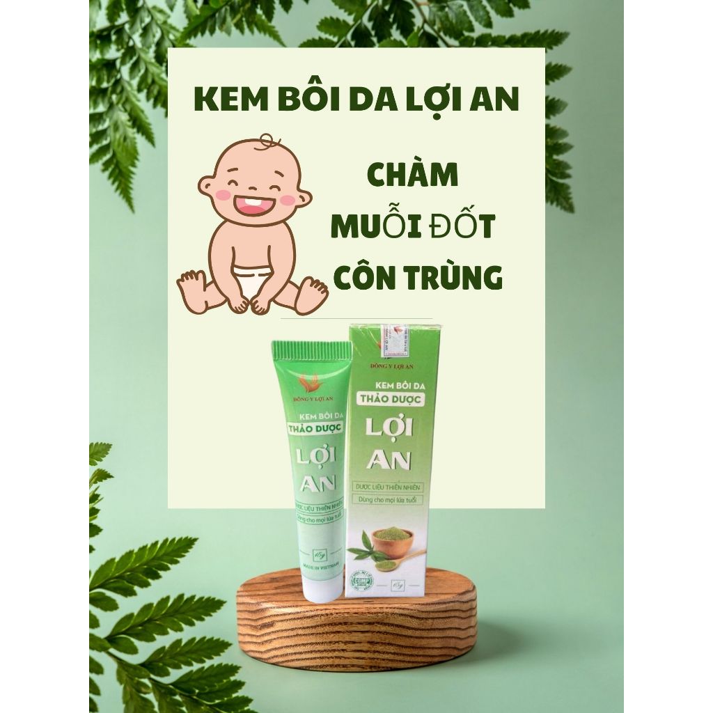 Combo Sữa Tắm Gội Thảo Dược 300ml Và Kem Bôi Da Lợi An 15g Giúp Sạch Da Và Giảm Hăm Chàm Cho Bé Yêu