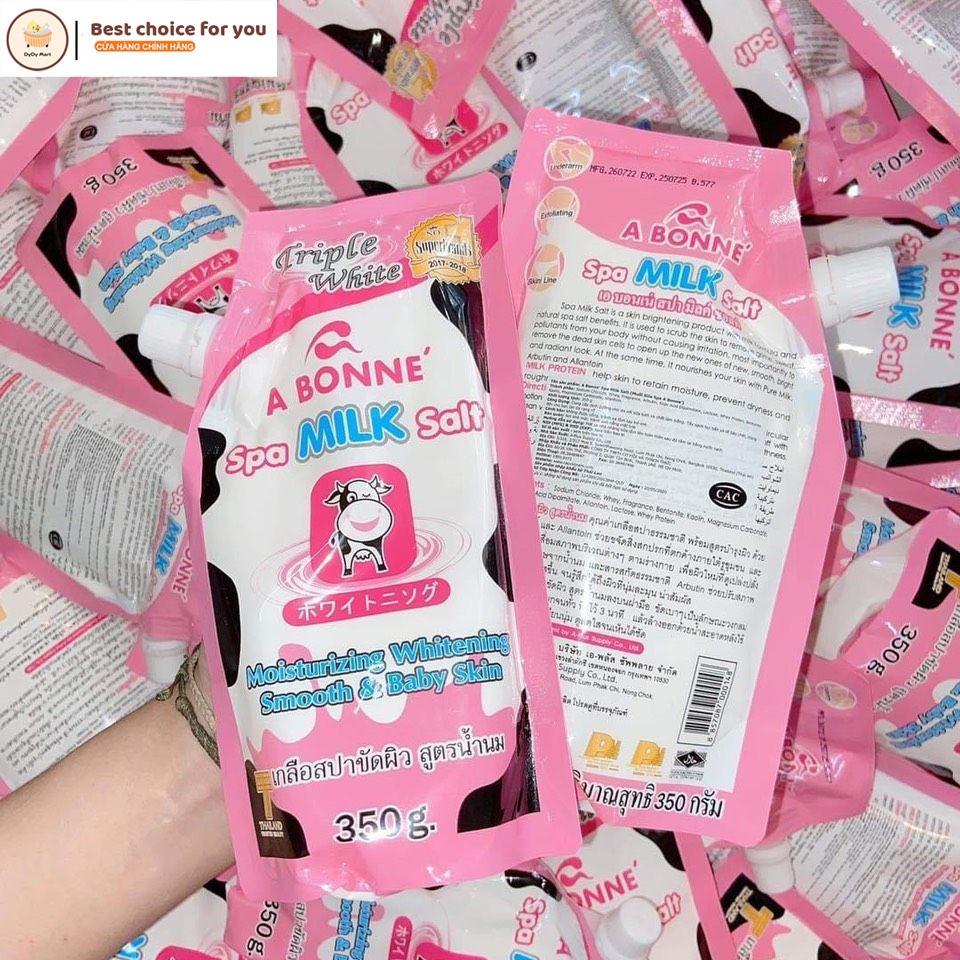 Muối Bò Tẩy Tế Bào Chết A Bonne Spa Milk Salt 350g