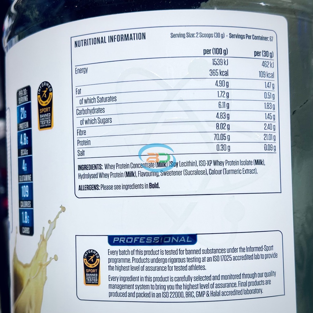 CRITICAL WHEY Applied Nutrition (67 liều dùng, 2kg), Sữa Tăng Cơ Giảm Mỡ Whey Protein Từ Sữa Bò Ăn Cỏ Tự Nhiên Grass-Fed