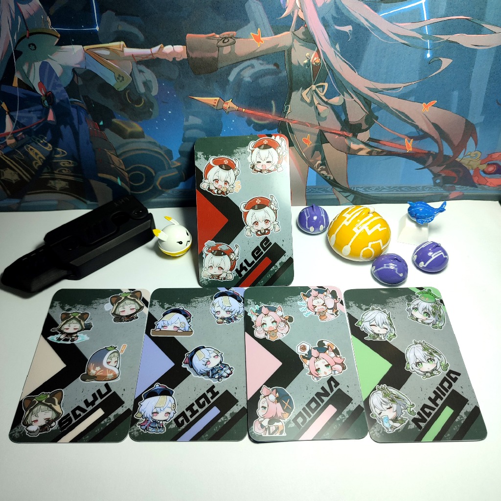 GENSHIN IMPACT | Card PVC bo góc - 2 mặt phủ bảo vệ