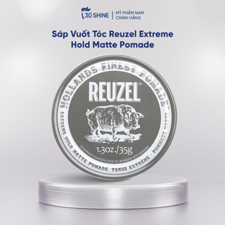 Sáp vuốt tóc Reuzel Extreme Hold Matte Pomade GIỮ NẾP SIÊU CỨNG - KHÔNG BÓNG - TAN TRONG NƯỚC 35g
