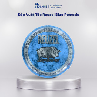 Sáp vuốt tóc Reuzel Blue Pomade GIỮ NẾP CỨNG - ĐỘ BÓNG CAO - TAN TRONG NƯỚC 35g