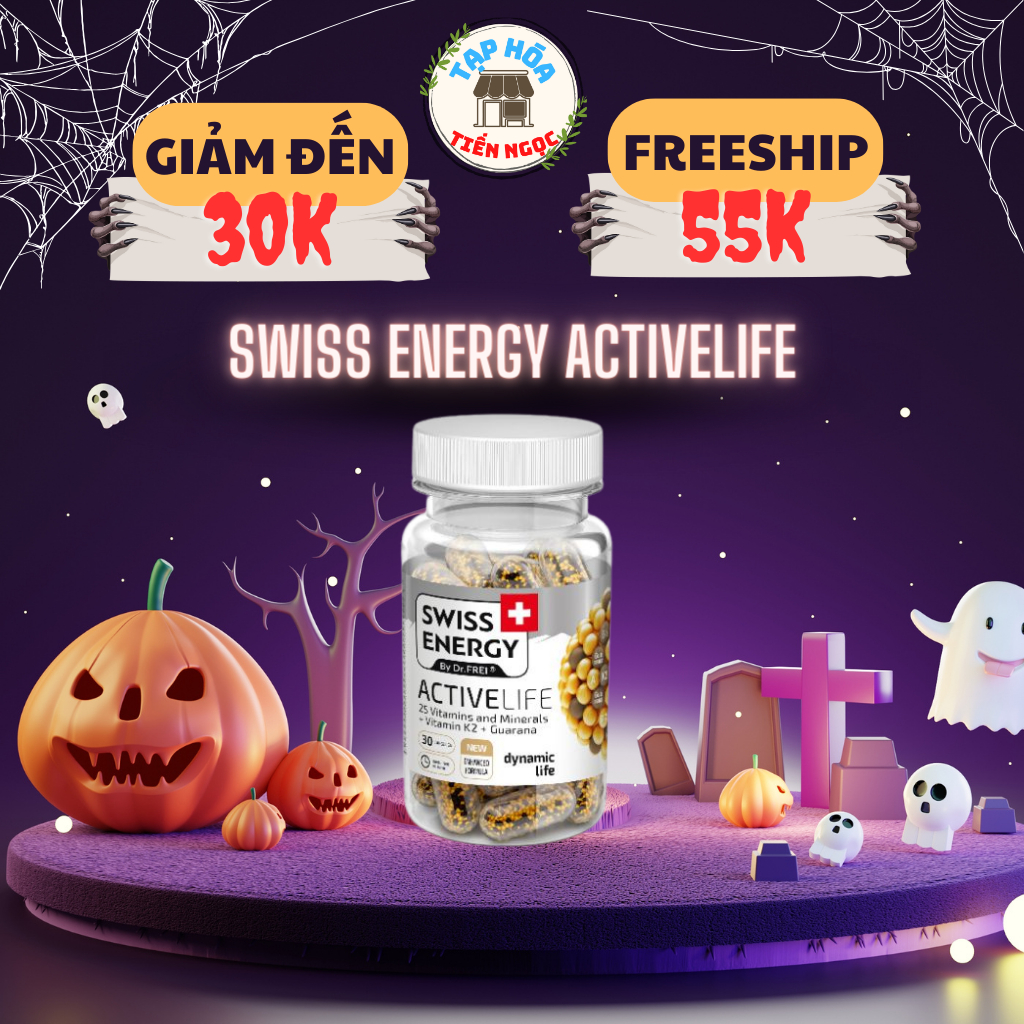 Viên vitamin tổng hợp bổ sung năng lượng - Swiss Energy Activelife (Hộp 30 viên)