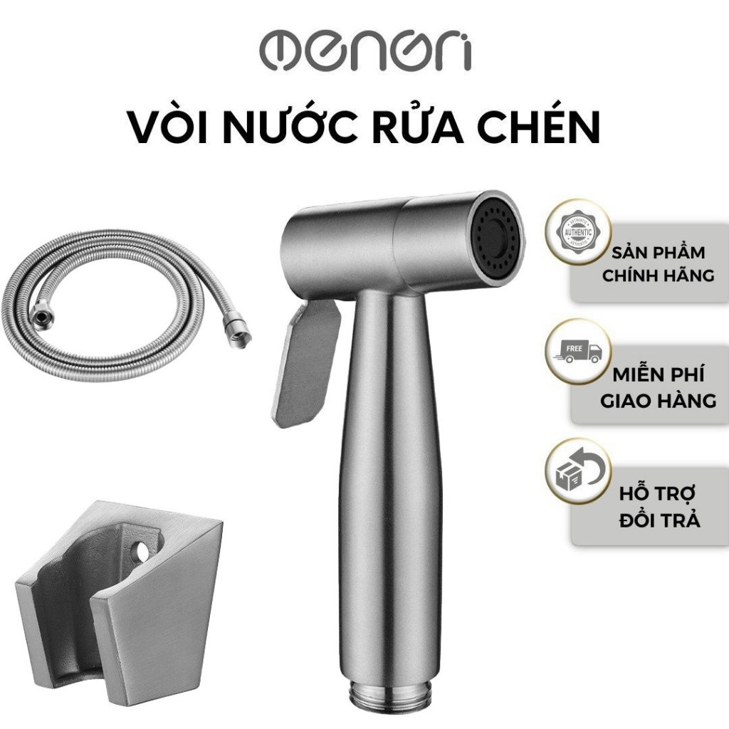 Vòi Xịt Vệ Sinh Tăng Áp INOX 304 Kèm Dây 1m5 Bền Chắc Và Cao Cấp- NENON
