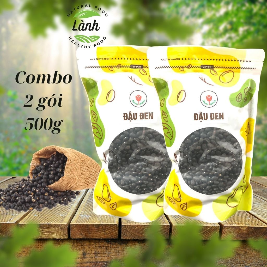 Combo 2 gói Đậu đen đỗ đen Xuân Hồng 500g