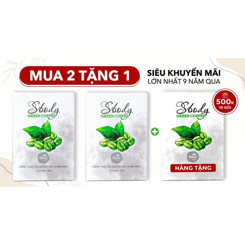 Cà Phê Giảm Cân SBODY GREEN COFFEE giảm cân đẹp dáng