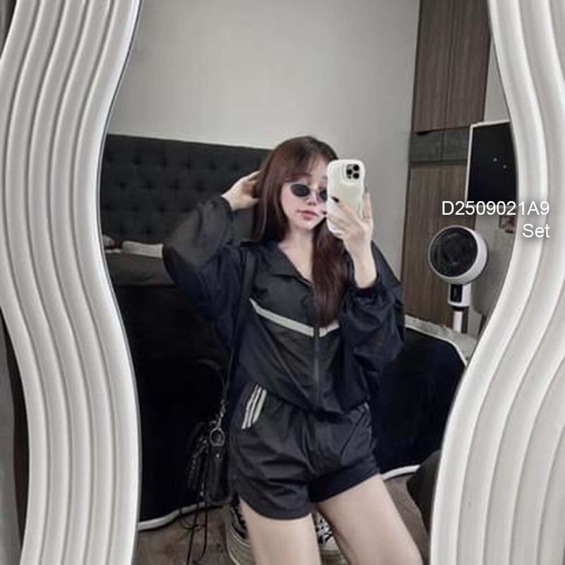 Set bộ đùi thể thao áo tay dài 0923 thaotranshop90