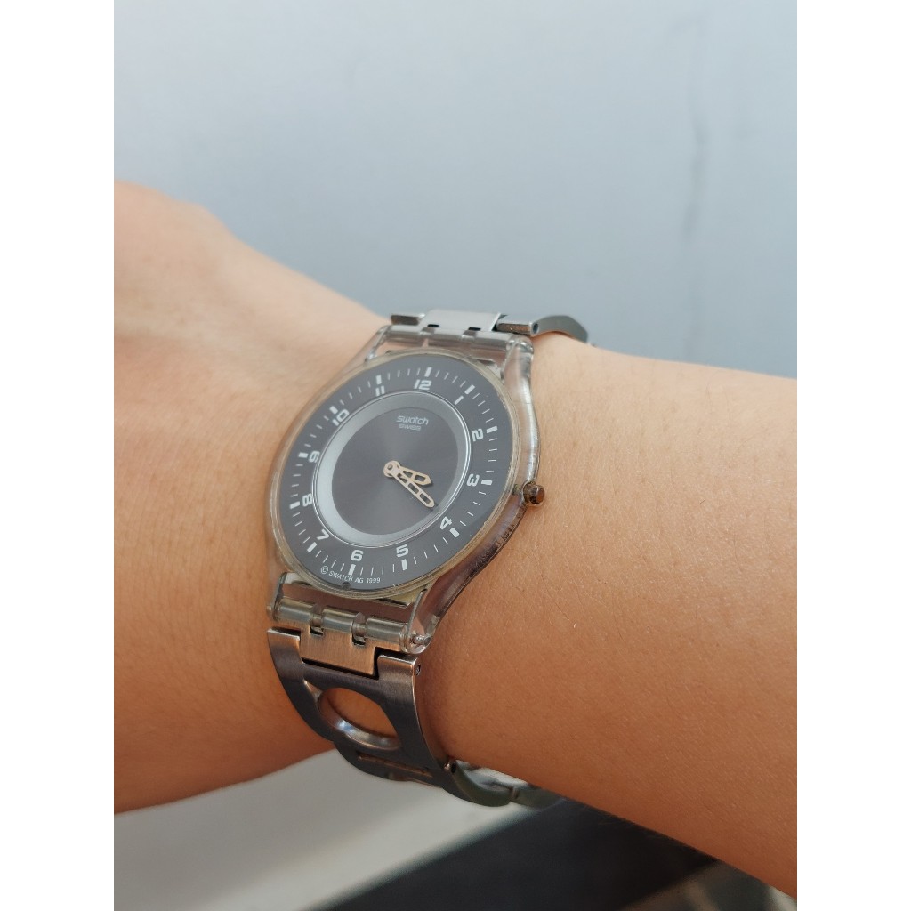 Đồng hồ nữ S.watch siêu mỏng Thuỵ Sĩ chạy pin hàng Si