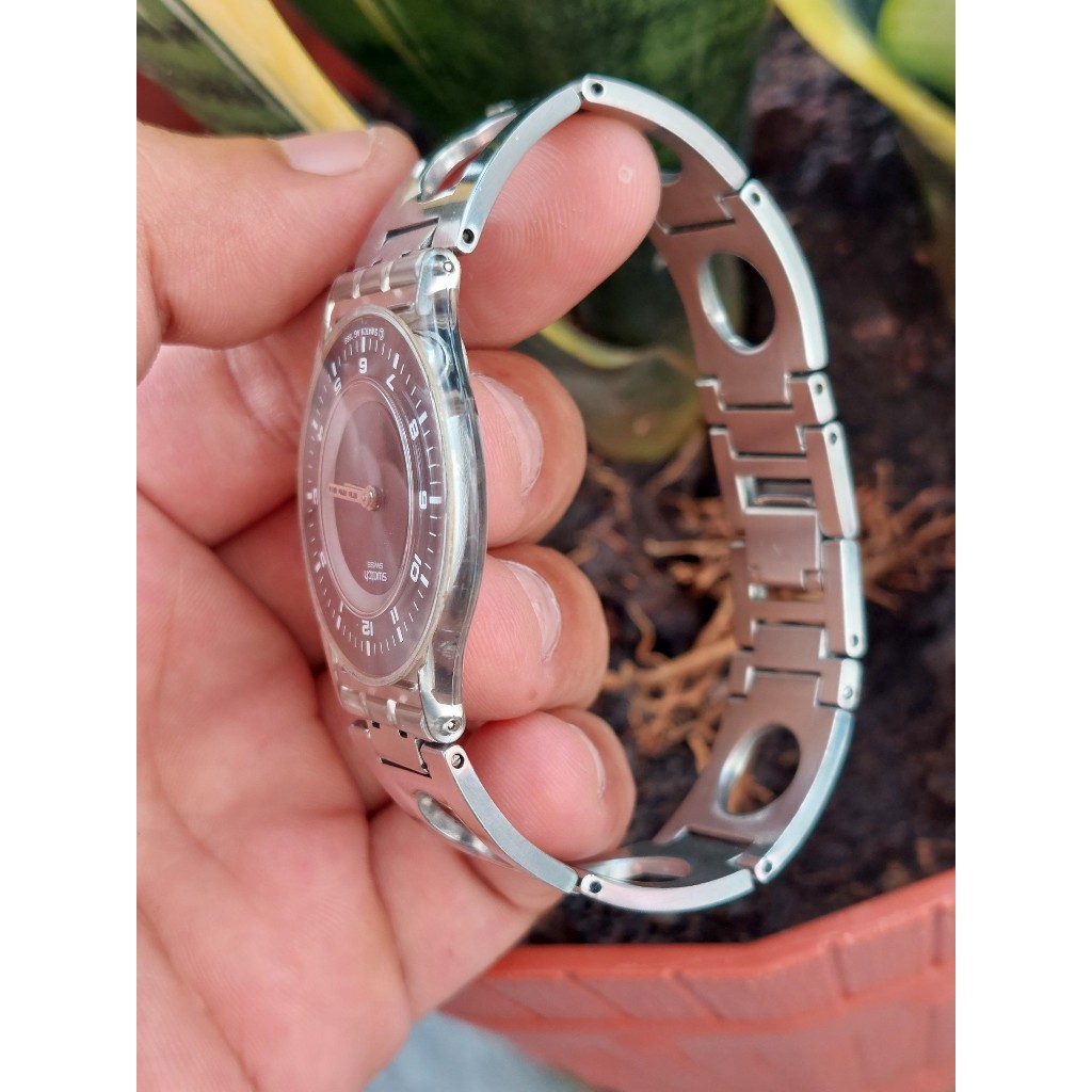 Đồng hồ nữ S.watch siêu mỏng Thuỵ Sĩ chạy pin hàng Si