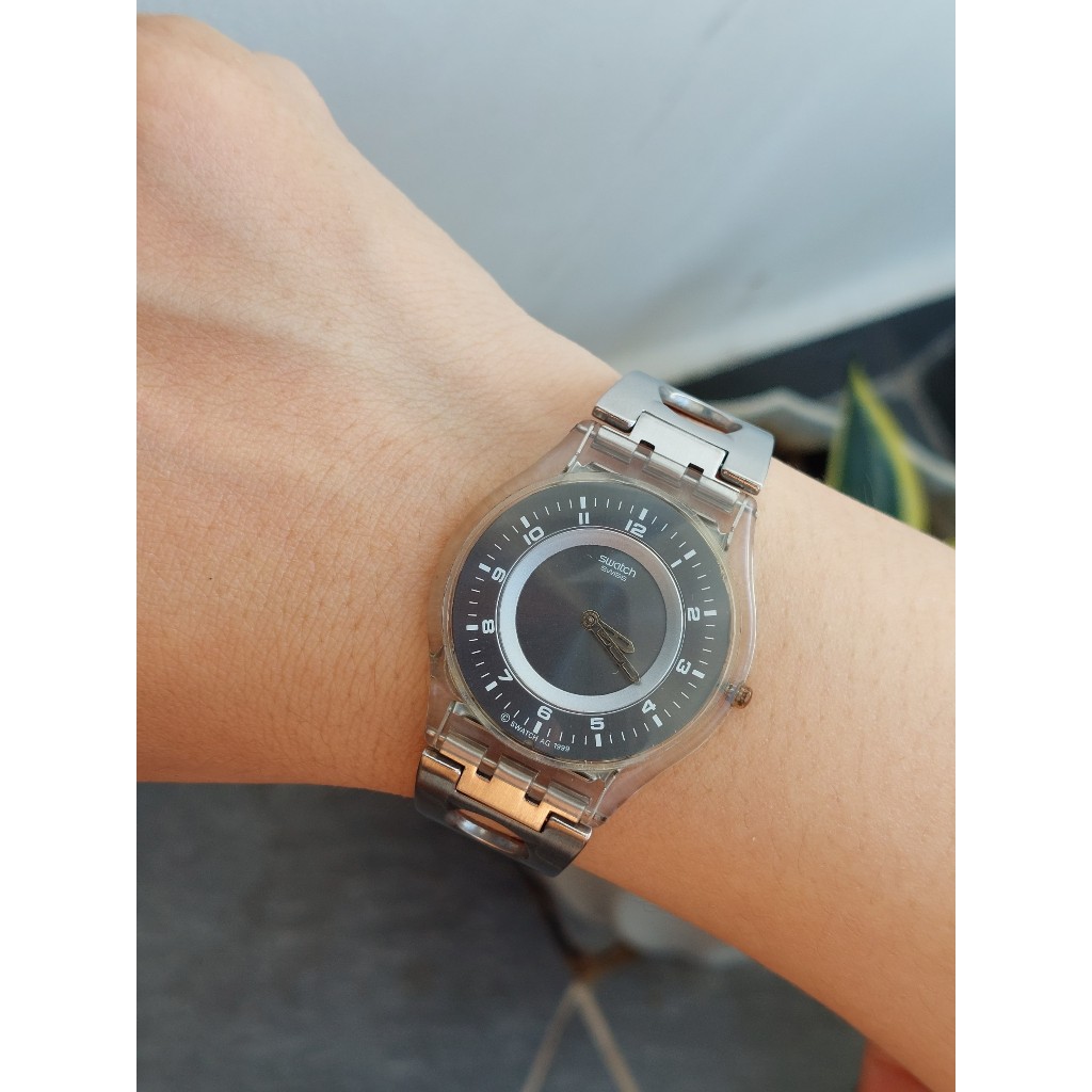 Đồng hồ nữ S.watch siêu mỏng Thuỵ Sĩ chạy pin hàng Si