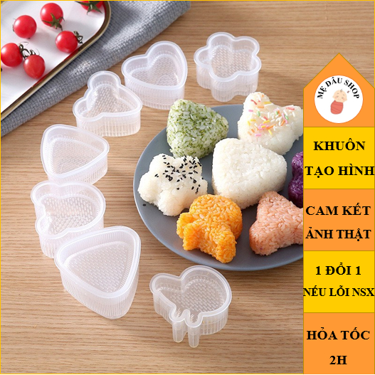 Khuôn tạo hình cơm cho bé ăn dặm - Nhiều hình dễ thương - Bé thích thú
